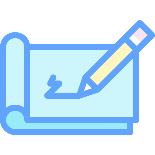 Drawing books sketching education icon