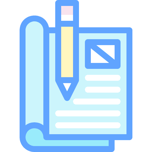 Magazine marketing sheet communications icon
