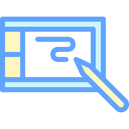 Drawing tablet graphic design device electronics icon Drawing tablet graphic design device electronics icon