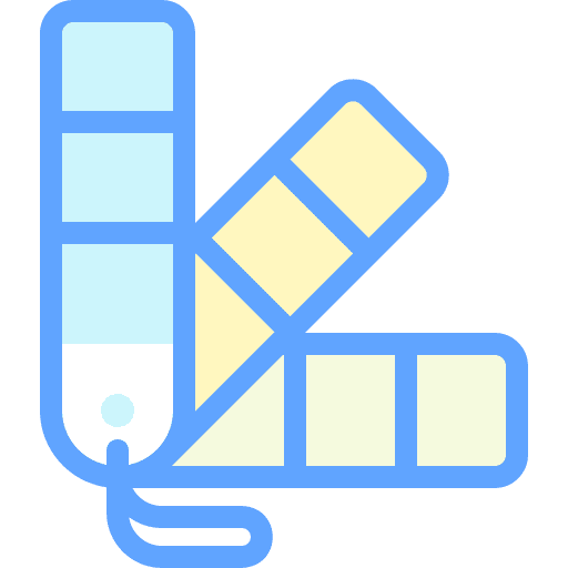 Color palette paints paint art and design icon Color palette paints paint art and design icon