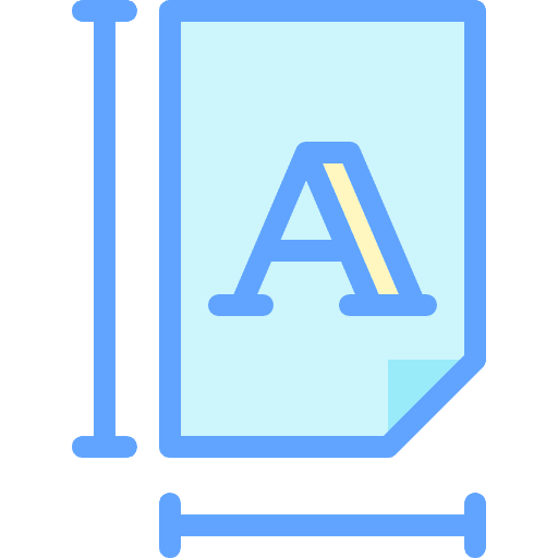 Typography interface font document icon Typography interface font document icon