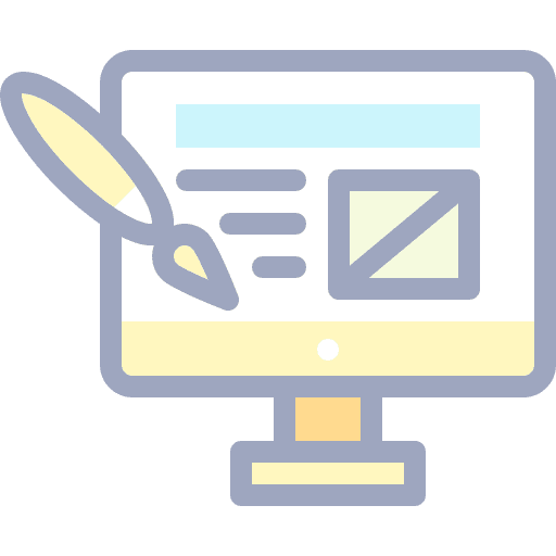 Web design computer template web design icon Web design computer template web design icon