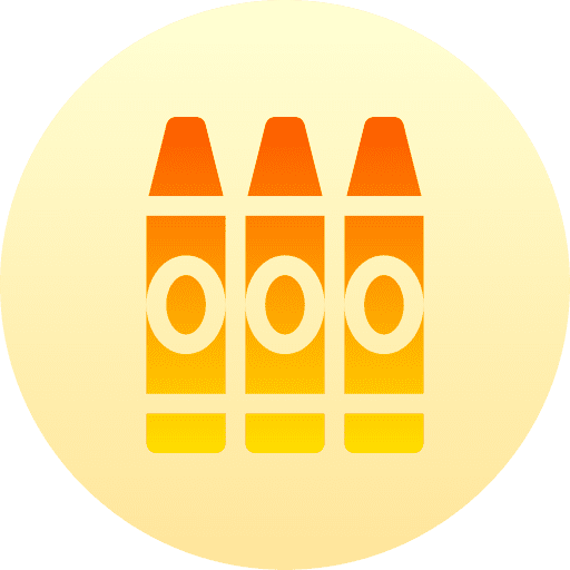 Crayons crayon draw education icon