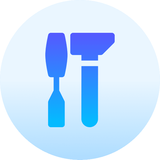 Hammer art artistic chisel icon Hammer art artistic chisel icon