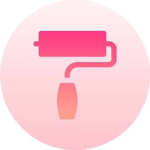 Paint roller painter improvement repair icon Paint roller painter improvement repair icon