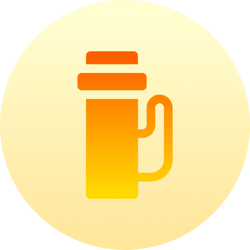 Thermo hot coffee hot beverage flask icon Thermo hot coffee hot beverage flask icon