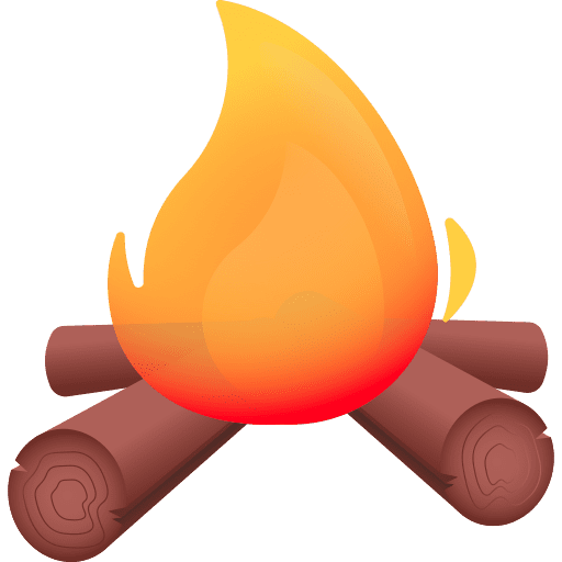 Campfire miscellaneous bonfire camping icon