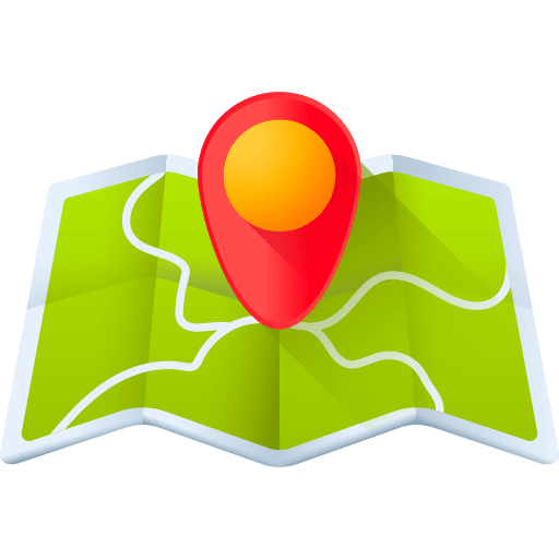 Map map travel location icon