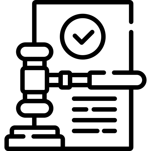 Compliant contract gavel compliant icon