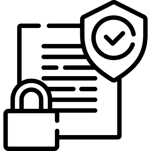 Compliant padlock compliant insurance icon