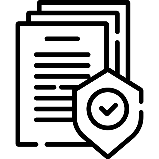 Compliant security shield check icon