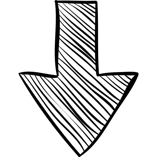 Down arrow sketch download sketch sketched icon