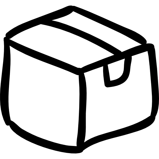 Archive box outlined hand drawn tool outline archive closed icon