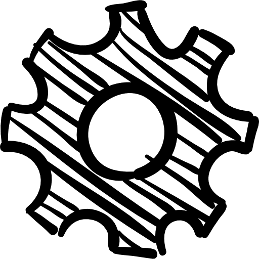 Configuration gear sketch configuration cogwheel wheel icon