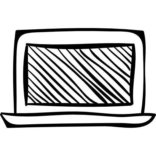 Laptop sketch tool sketch laptop icon