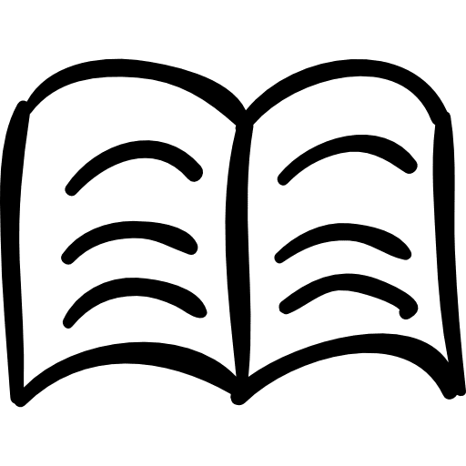 Text book hand drawn outline outline book educational icon