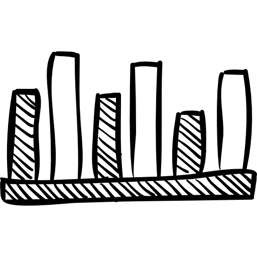 Bars graphic of comparison comparing statistics graph icon