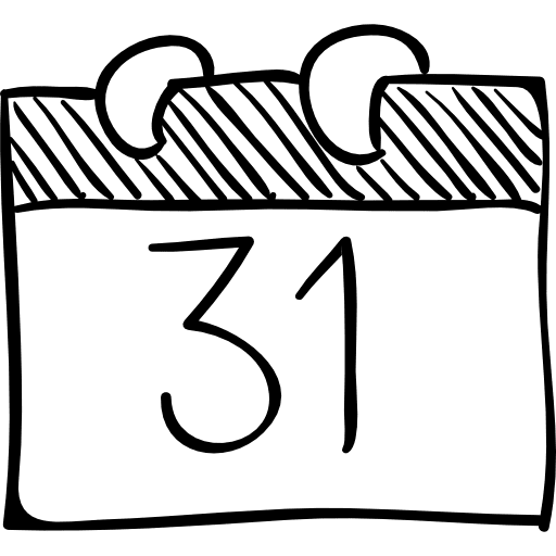 Halloween october 31 calendar page sketch sketch interface day icon