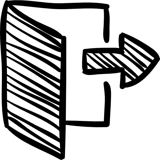 Logout sketch social sketch logout icon