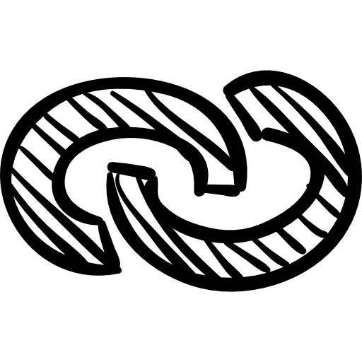 Link sketch sketched link social icon