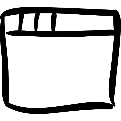 Browser window sketch sketched outline hand drawn icon