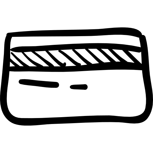 Credit card sketch credit card sketched money icon