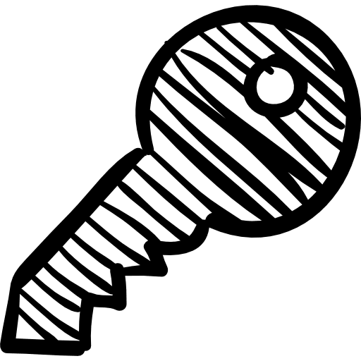 Key sketch security sketch password icon