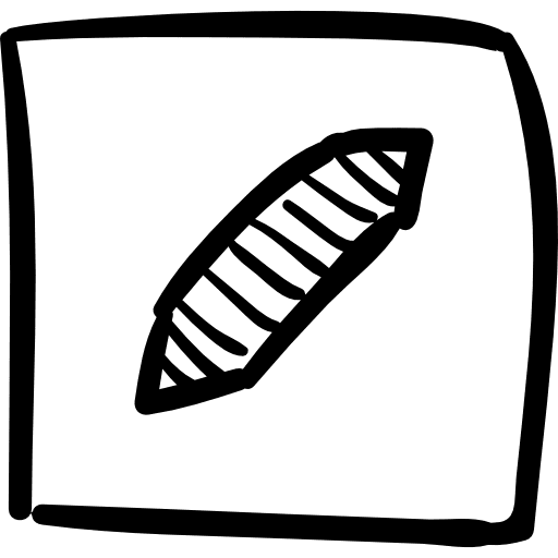 Square interface button sketch sketch button outline icon