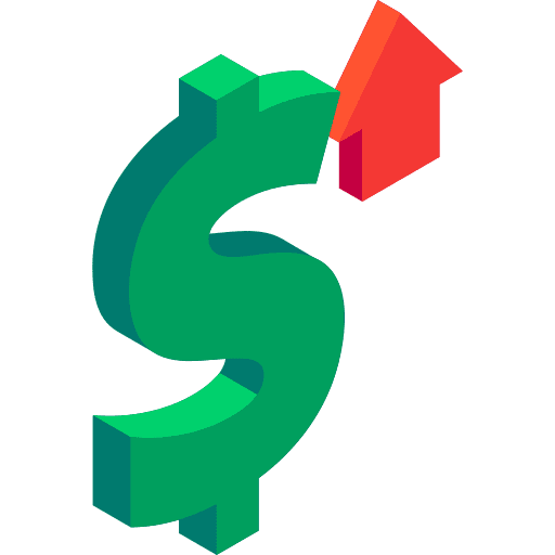 Price up commerce and shopping up arrows increase icon