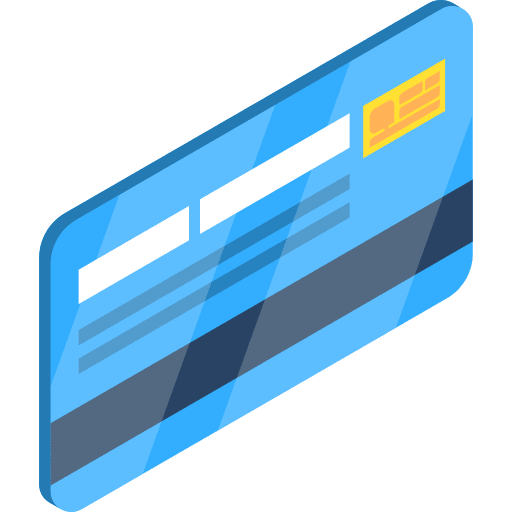 Credit card commerce and shopping card money icon