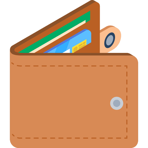 Wallet wallet money billfold icon