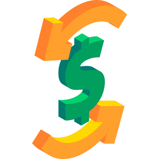 Refund money financial refund icon