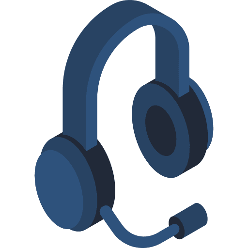 Headphones electronics technology customer service icon