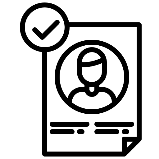 Hire candidate professions and jobs accept icon