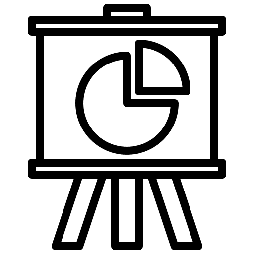 Presentation business and finance presentation statistics icon Presentation business and finance presentation statistics icon