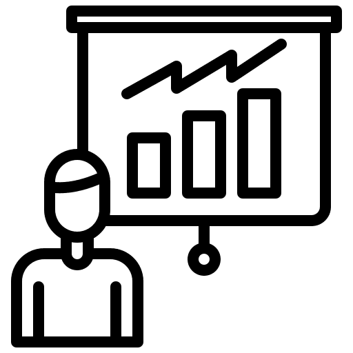 Presentation project management conference training icon