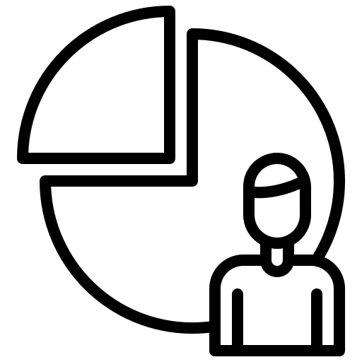 Presentation training presentation person icon