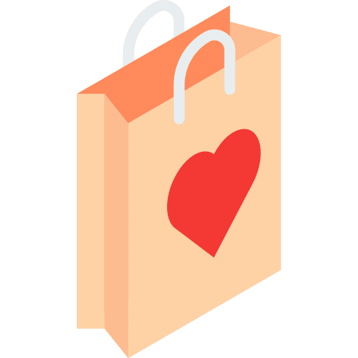 Shopping bag shop commerce and shopping container icon