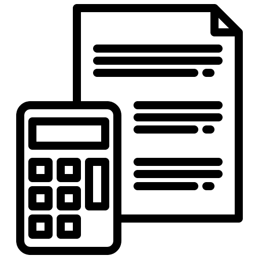 Calculator business and finance document calculator icon Calculator business and finance document calculator icon