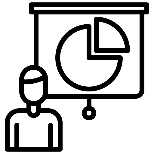 Presentation training conference people icon Presentation training conference people icon