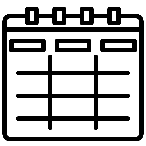 Schedule time and date project management business icon Schedule time and date project management business icon
