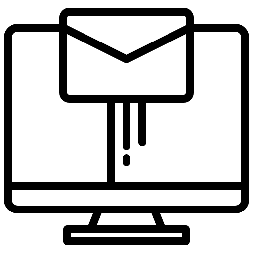 Send mail communications email screen icon Send mail communications email screen icon