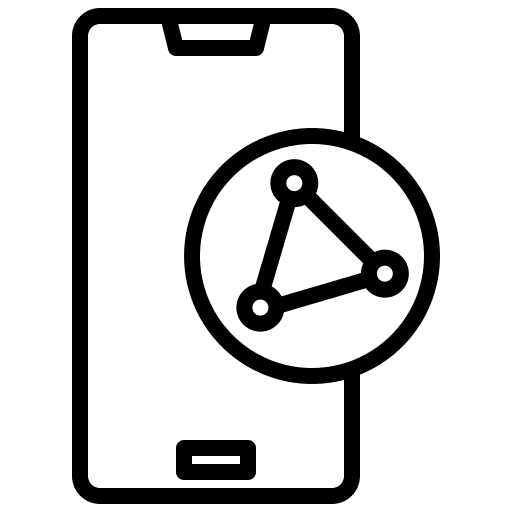 Share phone social media marketing social media icon Share phone social media marketing social media icon