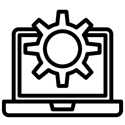 Development configuration gear testing icon Development configuration gear testing icon