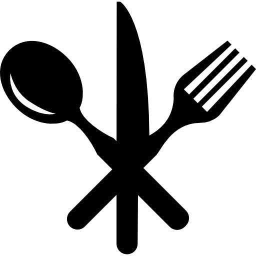 Cutlery set of three pieces cutlery group tools and utensils icon