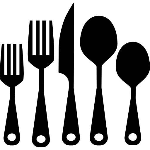 Cutlery kitchen set spoons kitchen utensils kitchen pack icon