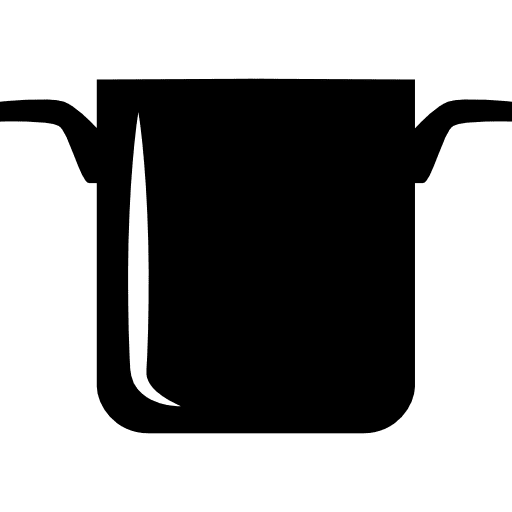 Kitchen utensil to cook hot food bowl cooking kitchen pack icon