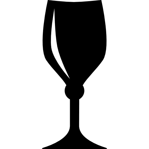 Elegant glass for water beverage drink elegance icon