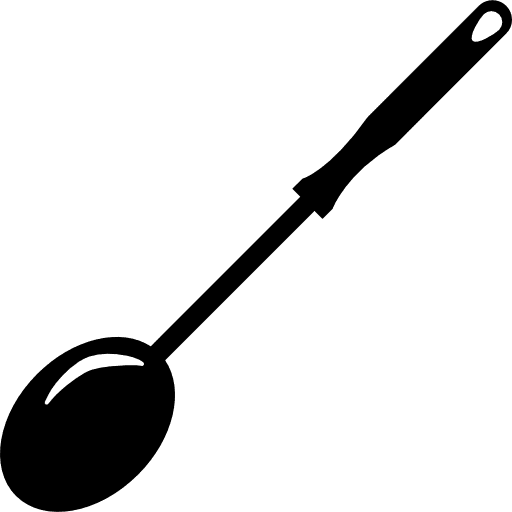 Long thin spoon for kitchen kitchen utensils spoons accessory icon