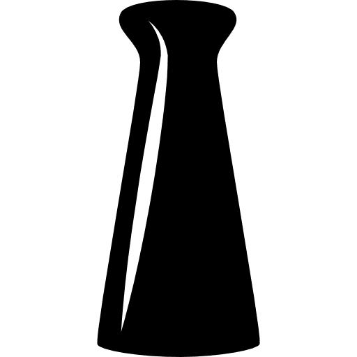 Glass for flowers vase container glass icon